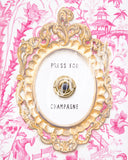 Champagne In The Pink Pagoda - Giclee Print of an Original Watercolor Painting