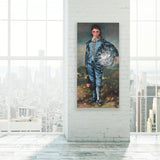 Blue Boy John stretched gallery wrapped canvas print