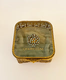 Vintage Gold Box Ringing Press For Champagne Button