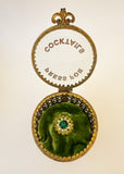 Vintage Gold Box Ringing Press For Cocktails Button