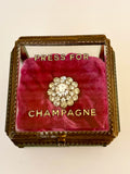 Vintage Gold Box Ringing Press For Champagne Button