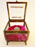 Vintage Gold Box Ringing Press For Champagne Button
