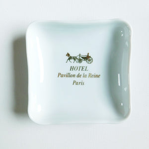 Hotel Pavillon de la Reine Porcelain Ashtray/Dish
