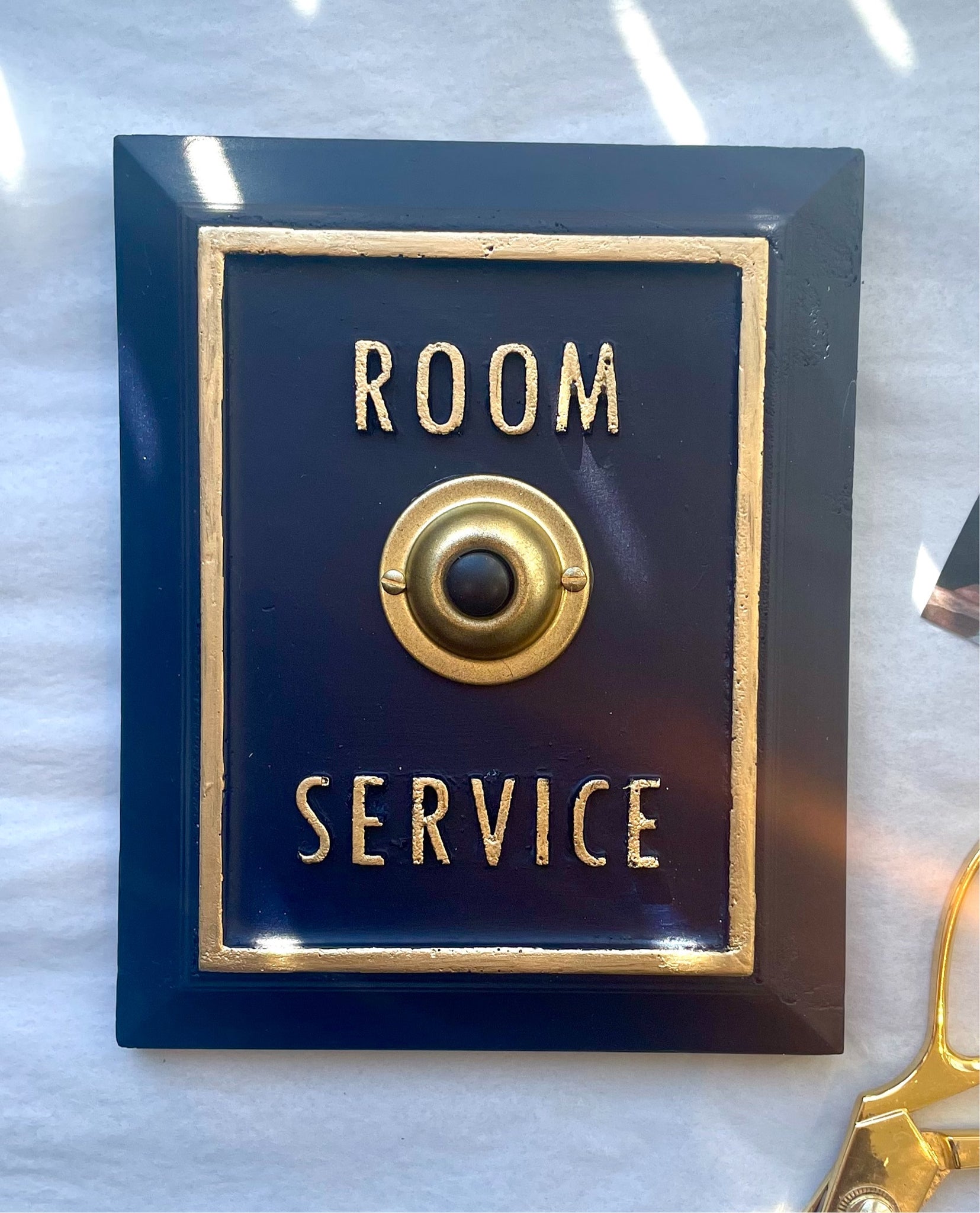 Room Service Button by Lisa Golightly